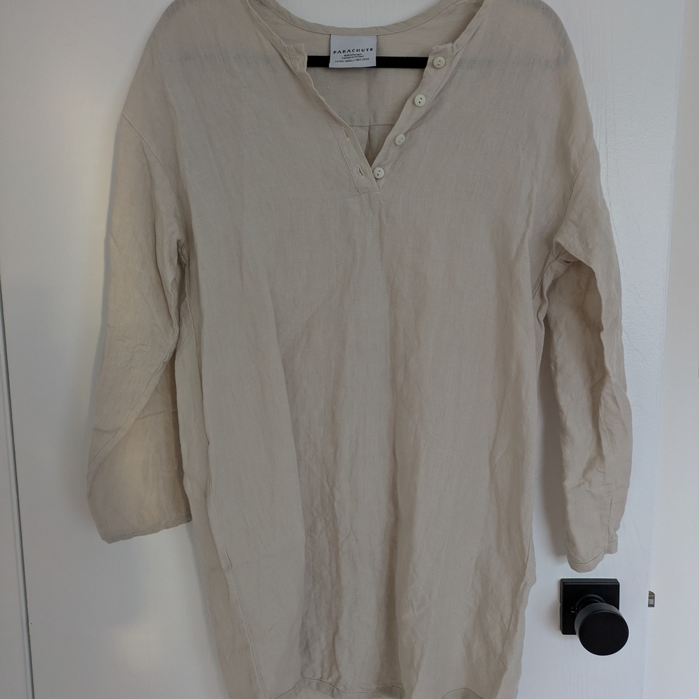Parachute Linen Shirt Dress